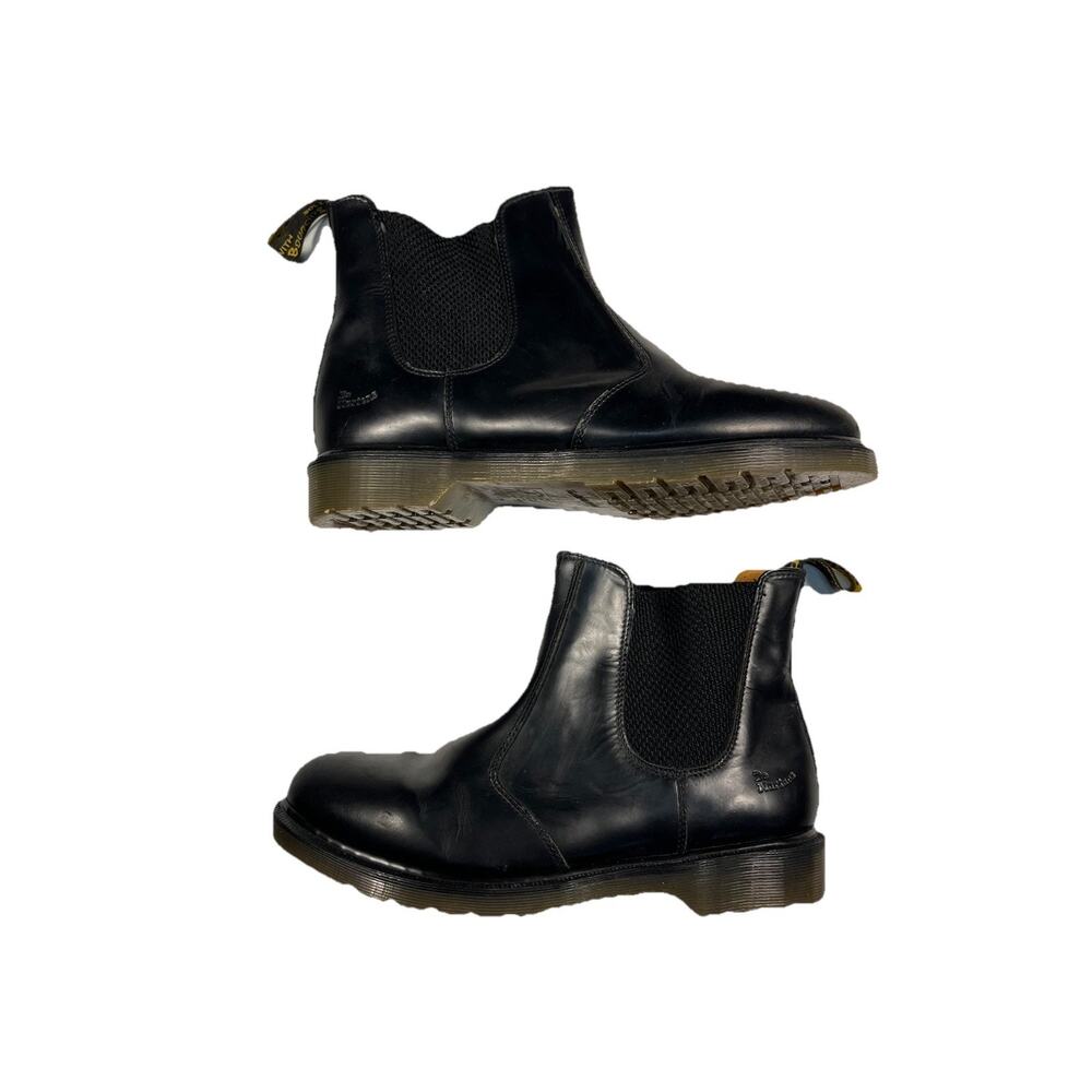 dr martens black leather chelsea men made in england uk10 us11